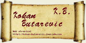 Kokan Butarević vizit kartica